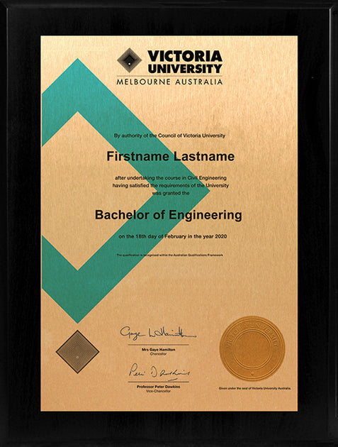 Victoria University Plaque Clear Atlas main image 1