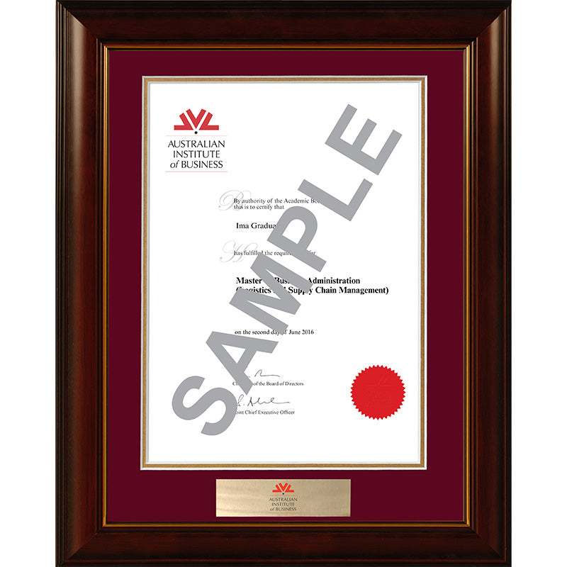 AIB Frame Mahogany Elegance
