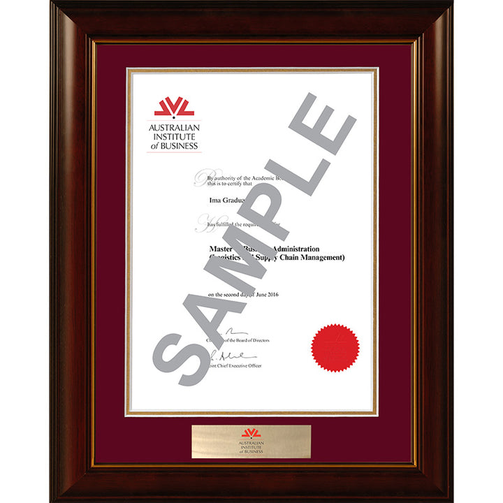 AIB Frame Mahogany Elegance