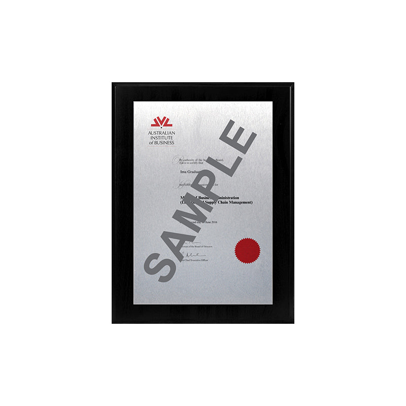 AIB Plaque Black Mini