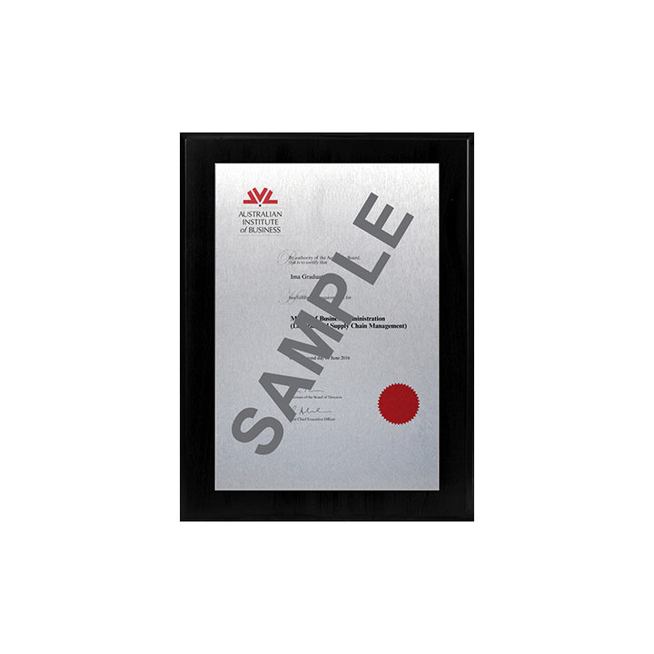 AIB Plaque Black Mini