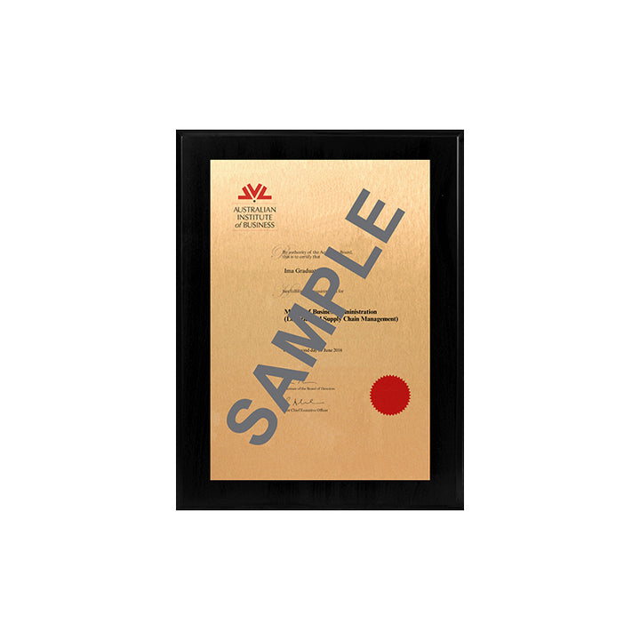 AIB Plaque Black Mini