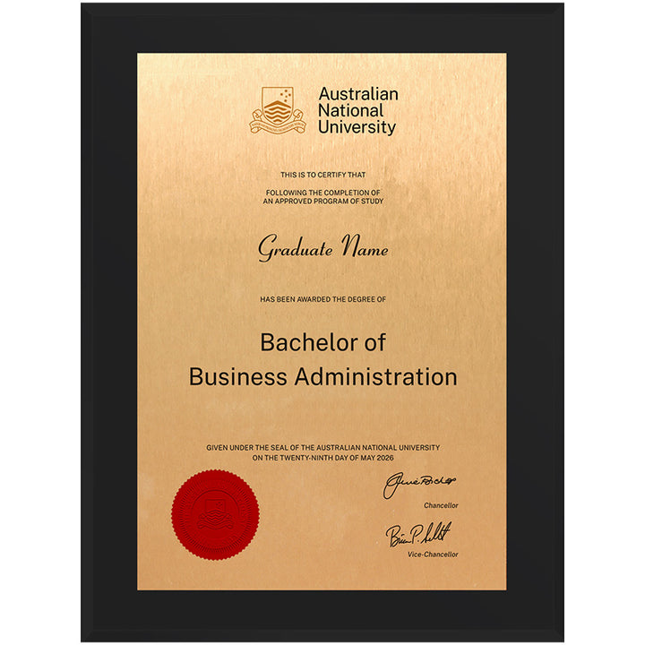 ANU Plaque Black Atlas