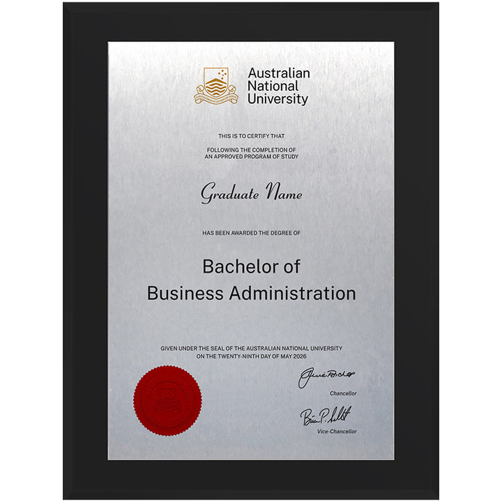 ANU Plaque Black Acrylic