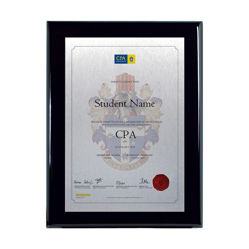 CPA Plaque Prestige Black
