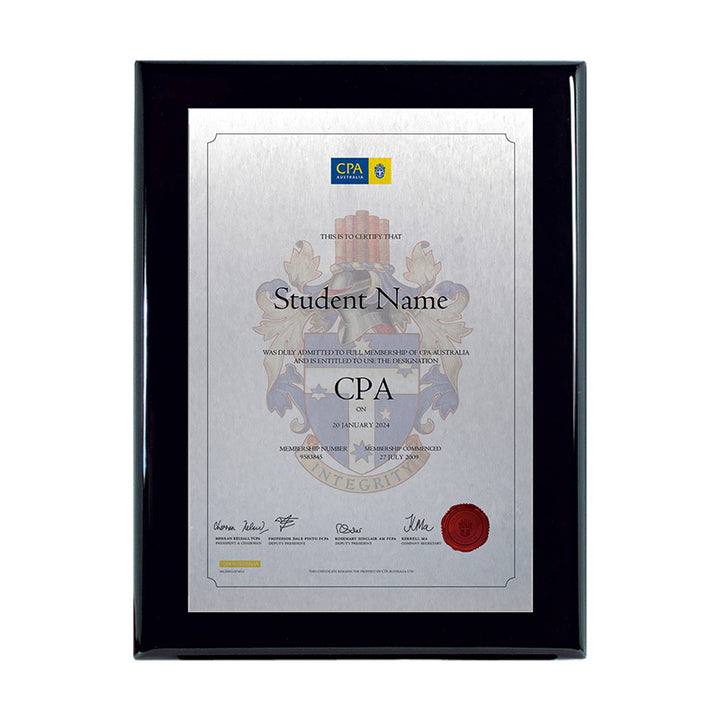 CPA Plaque Prestige Black