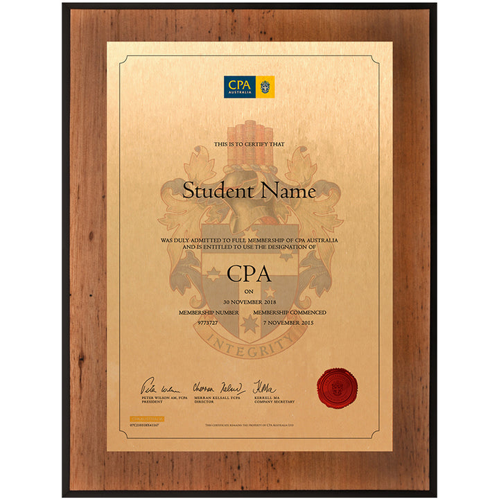 CPA Plaque Vintage Blackbutt