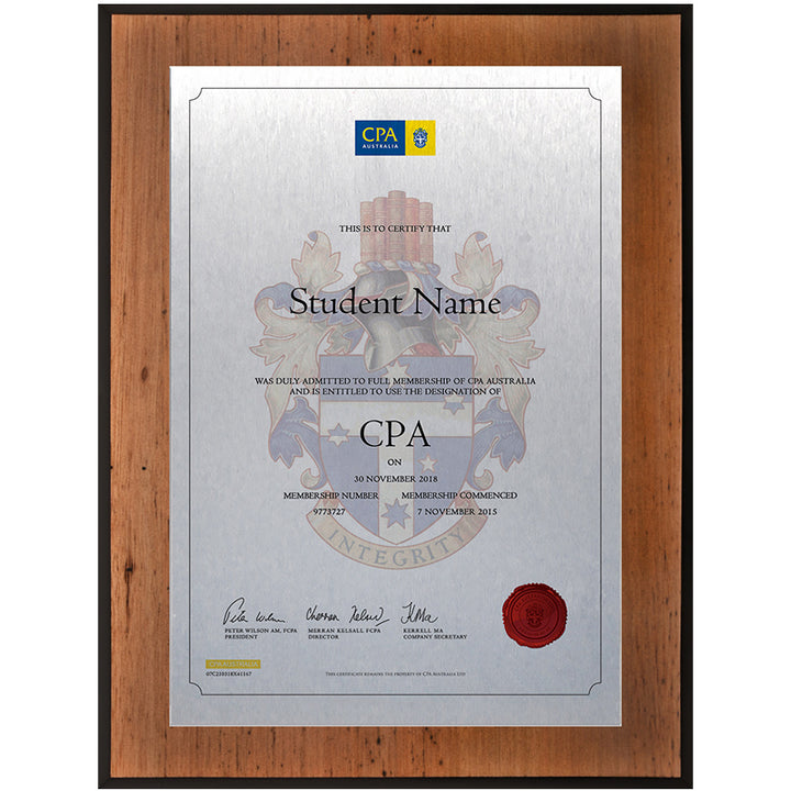 CPA Plaque Vintage Blackbutt
