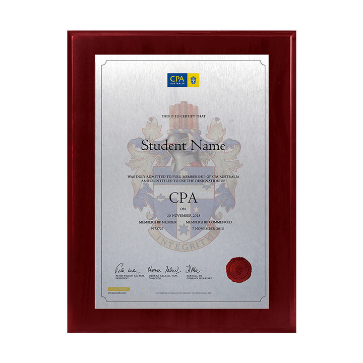 CPA Plaque Prestige