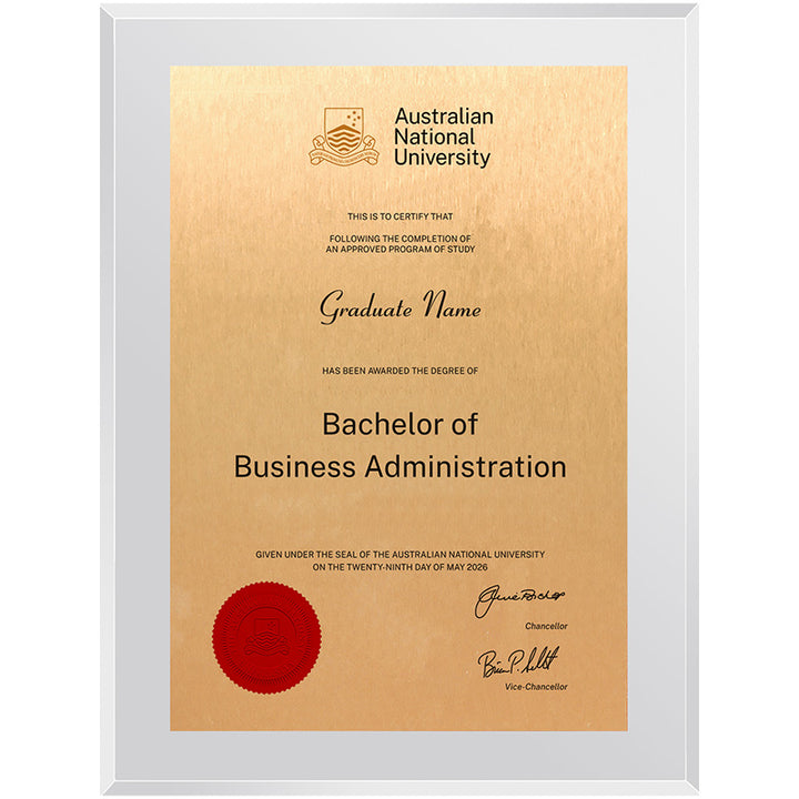 ANU Plaque Clear Acrylic