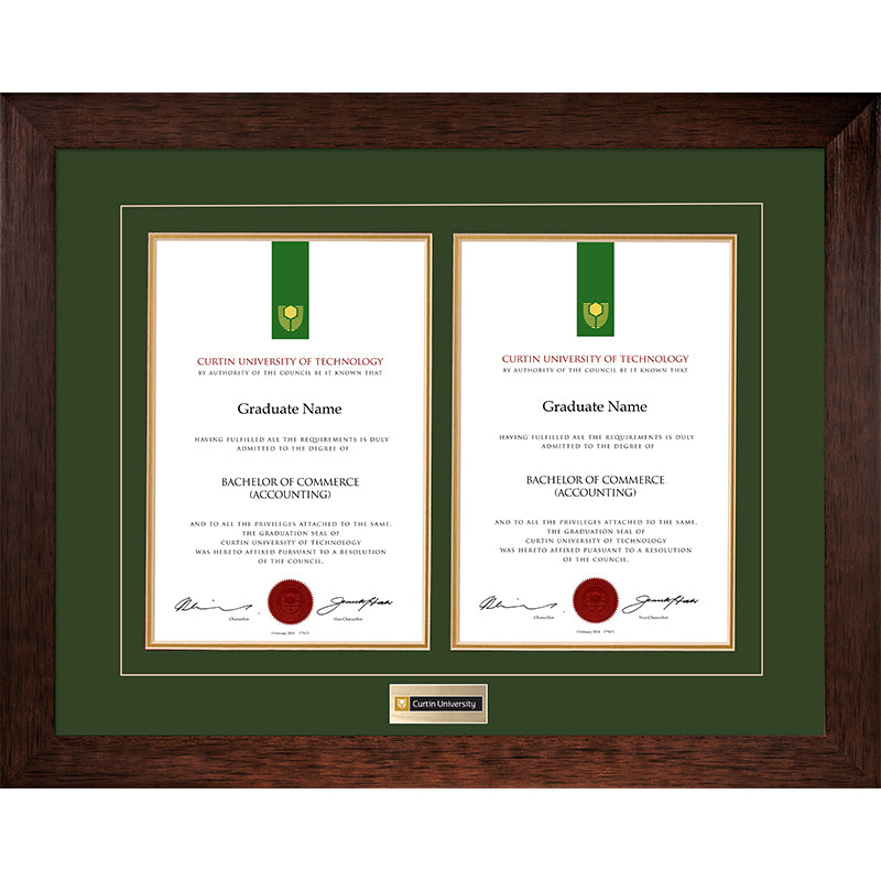 Curtin University Frame Jarrah Double Degree