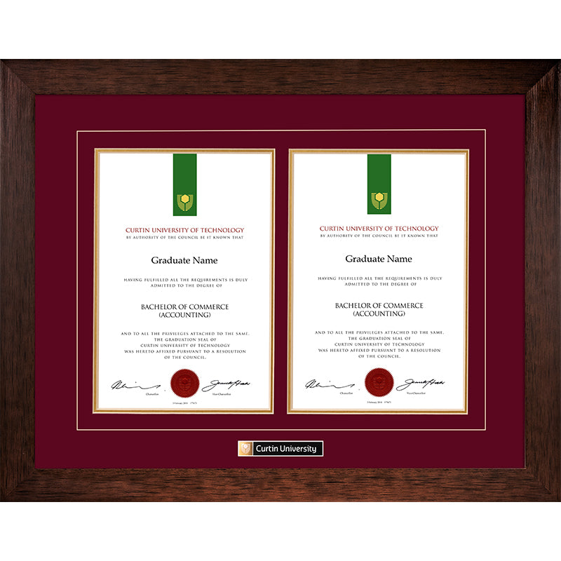 Curtin University Frame Jarrah Double Degree