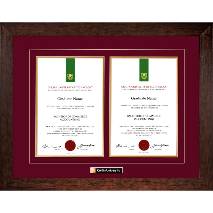 Curtin University Frame Jarrah Double Degree