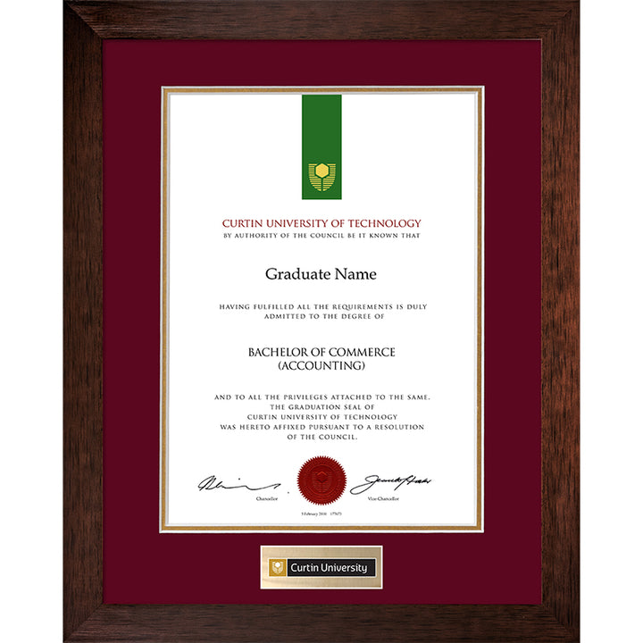 Curtin University Frame Jarrah Elegance