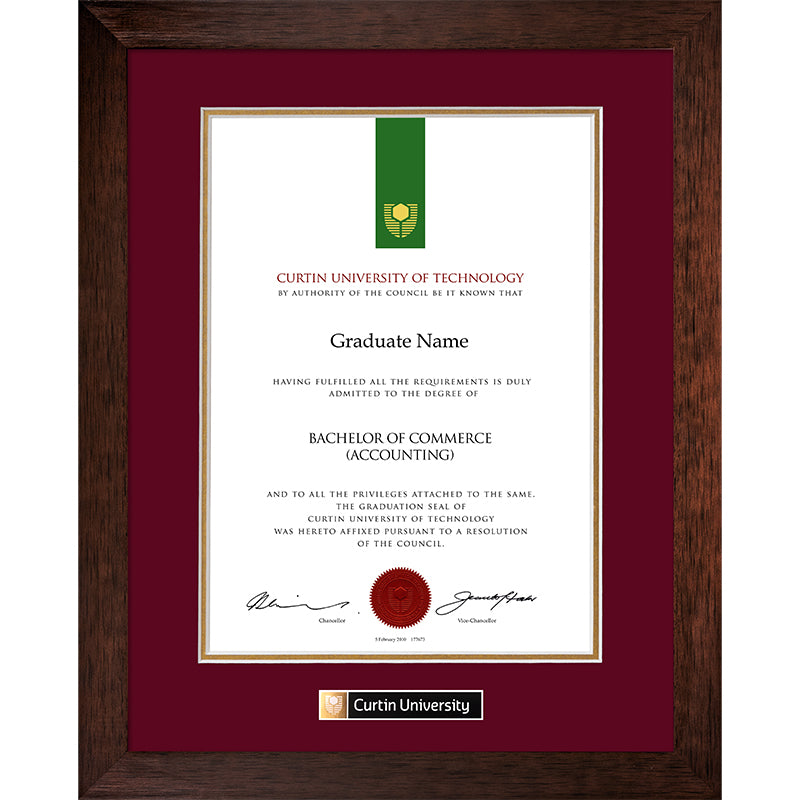 Curtin University Frame Jarrah Elegance