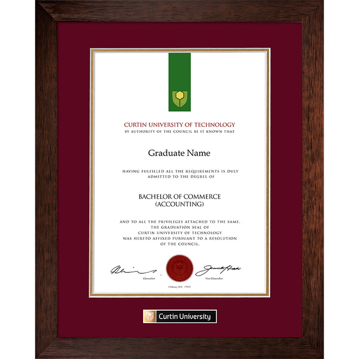 Curtin University Frame Jarrah Elegance