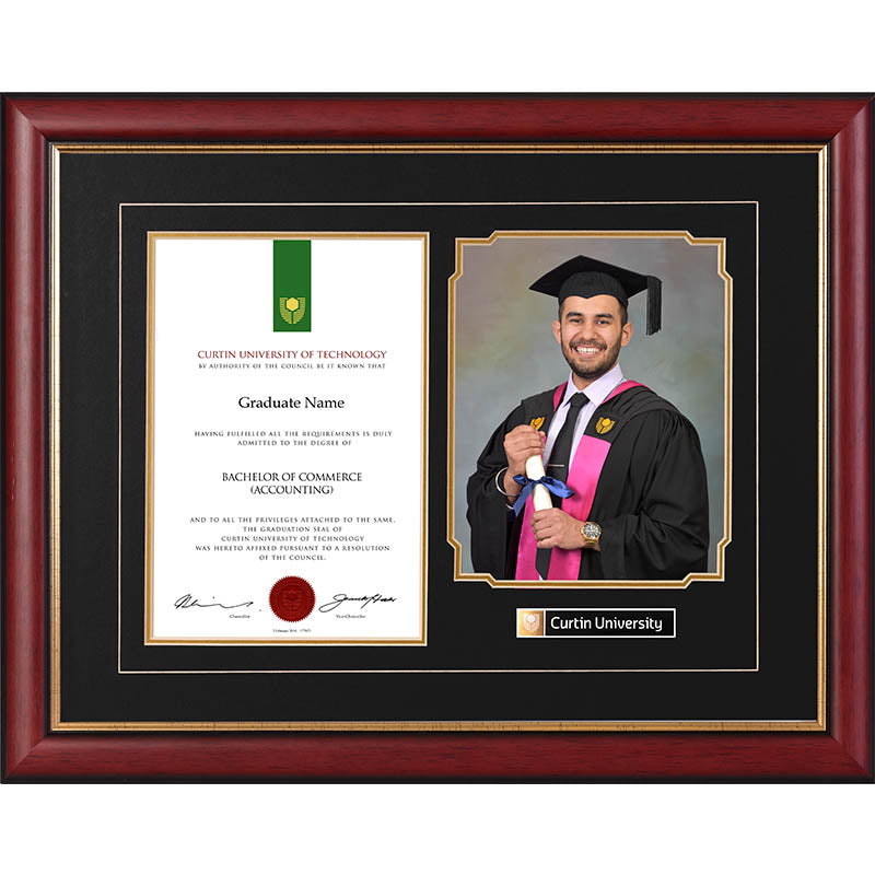 Curtin University Frame Mahogany Regency