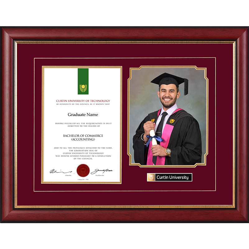 Curtin University Frame Mahogany Regency