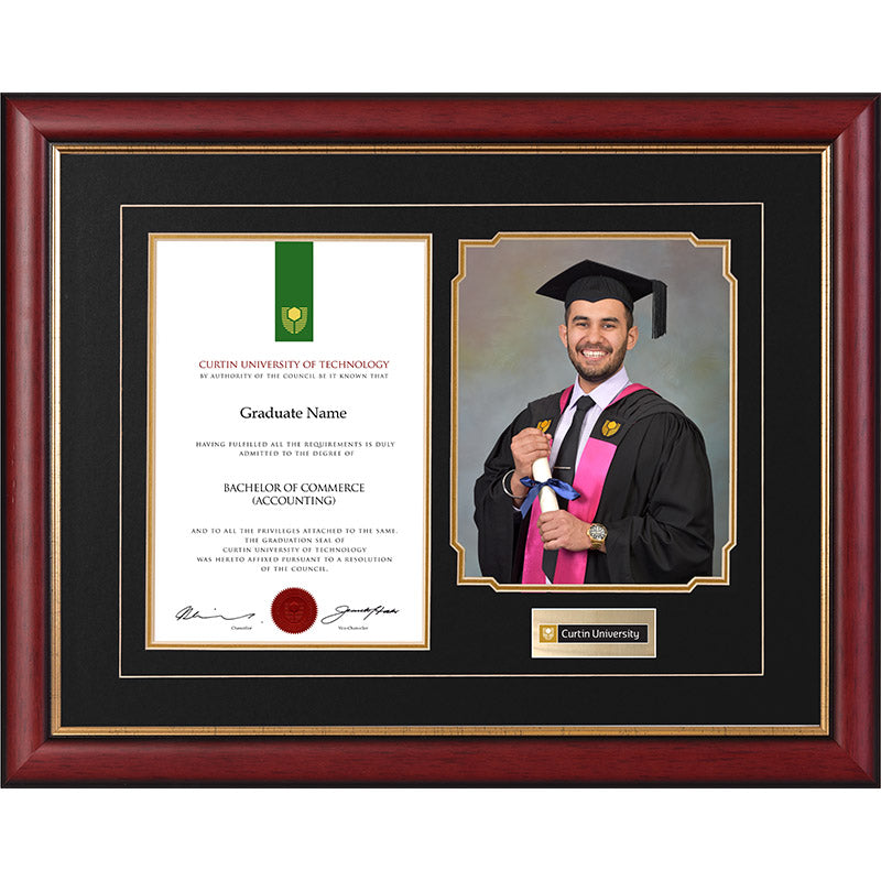 Curtin University Frame Mahogany Regency