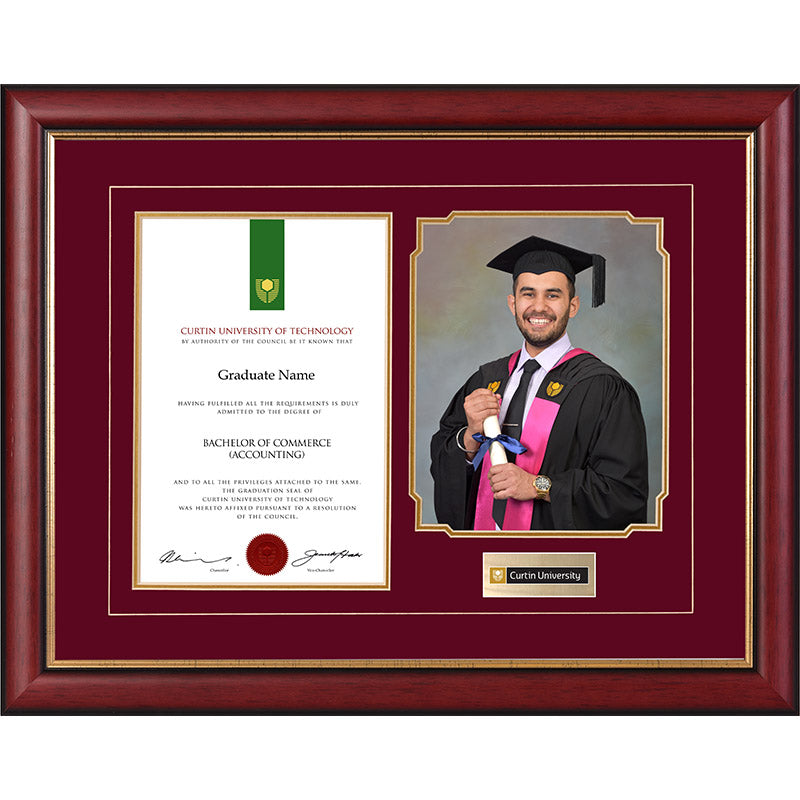 Curtin University Frame Mahogany Regency