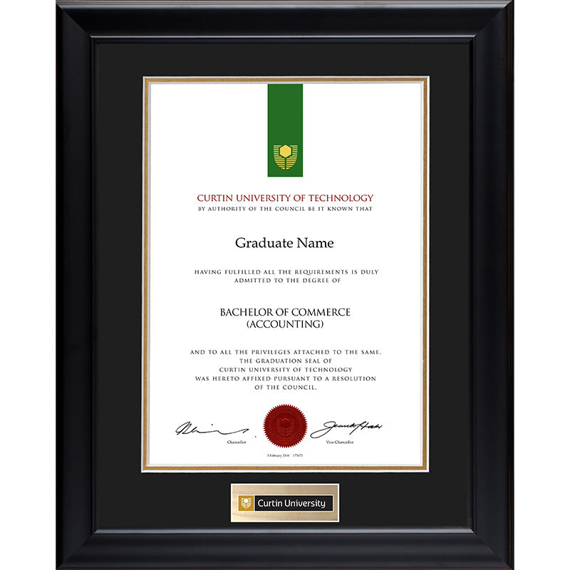 Curtin University Frame Black Elegance