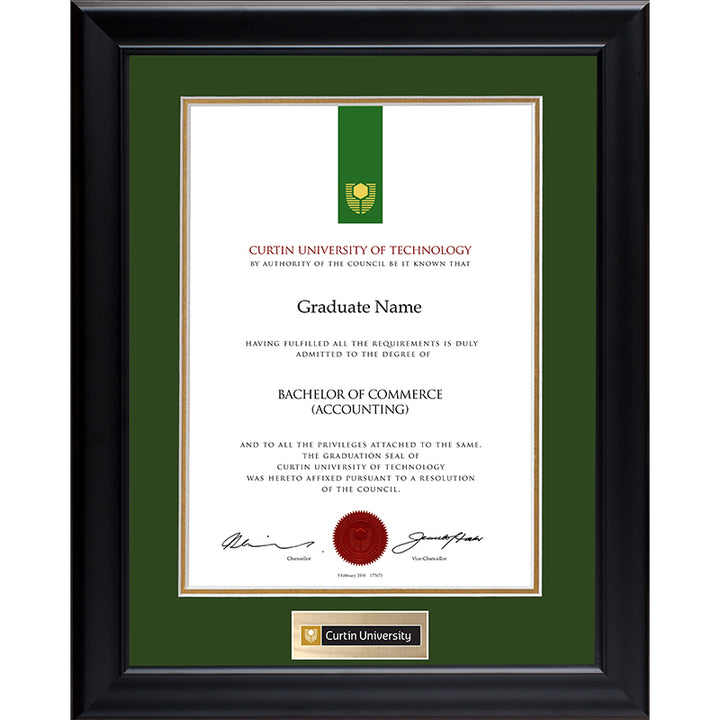 Curtin University Frame Black Elegance