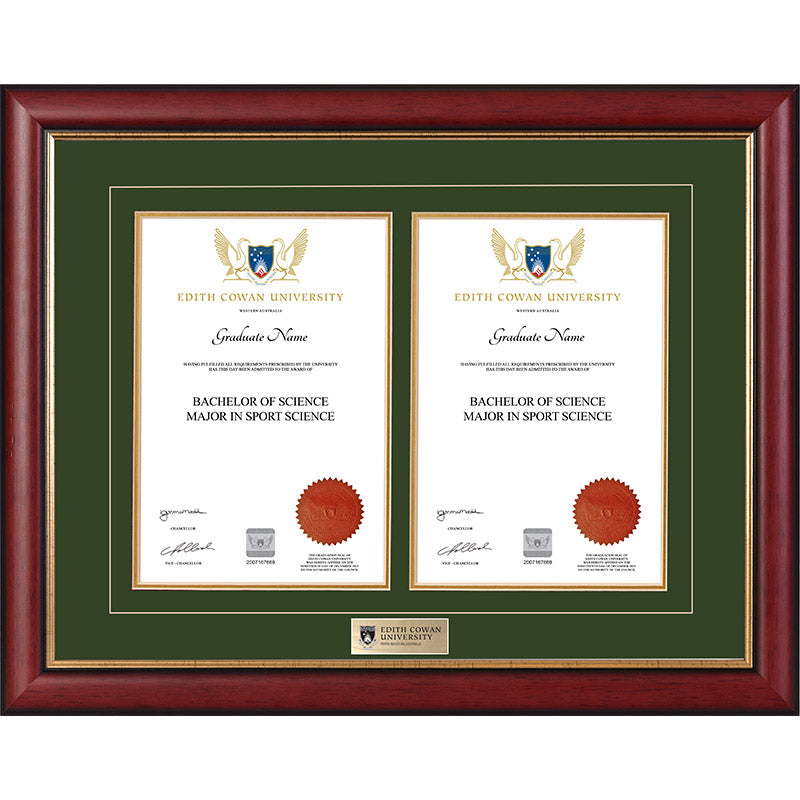 ECU Frame Mahogany Double Degree
