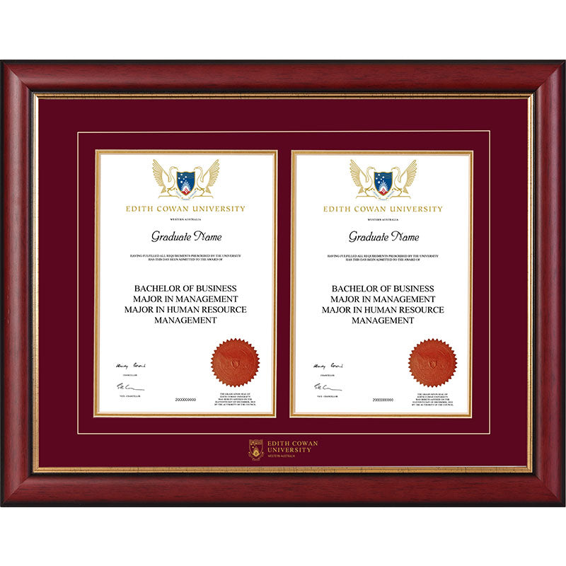 ECU Frame Mahogany Double Degree