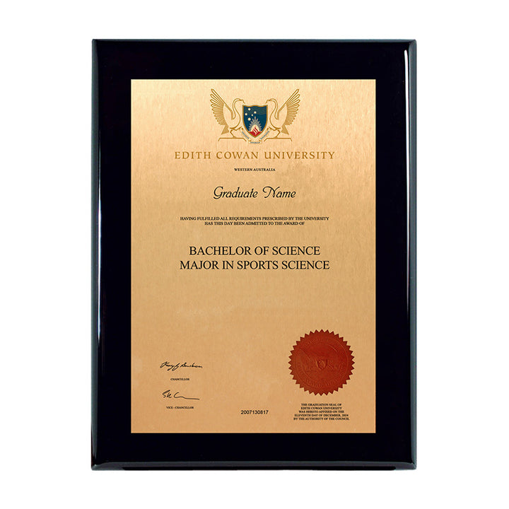 ECU Plaque Prestige Black