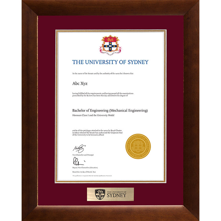 University of Sydney Frame Teak Elegance