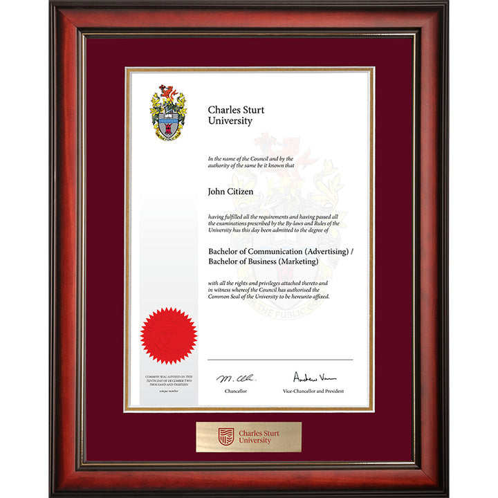 CSU Frame Mahogany Elegance