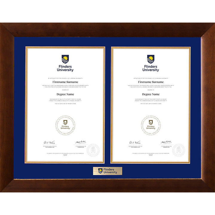Flinders University Frame Teak Double Degree