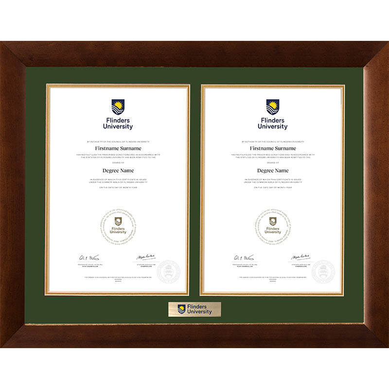 Flinders University Frame Teak Double Degree