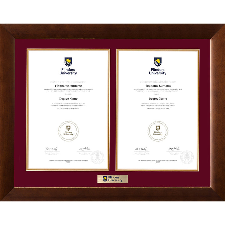 Flinders University Frame Teak Double Degree