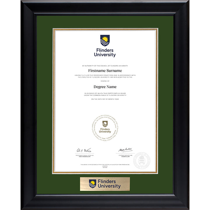Flinders University Frame Black Elegance