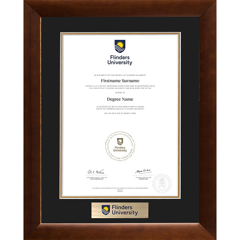 Flinders University Frame Teak Elegance