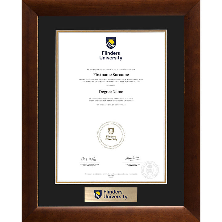 Flinders University Frame Teak Elegance