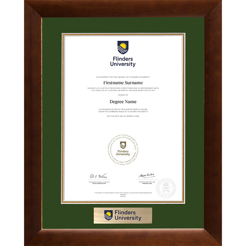 Flinders University Frame Teak Elegance