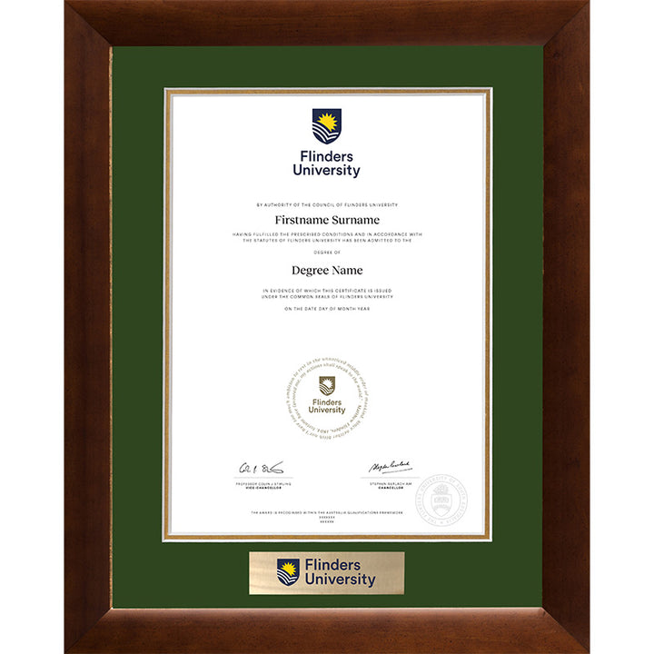 Flinders University Frame Teak Elegance