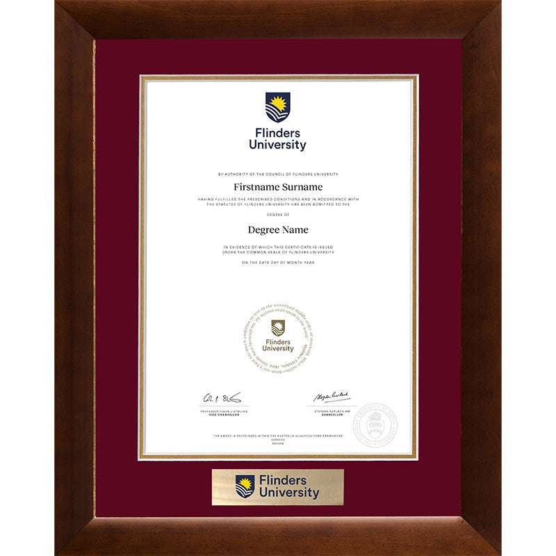 Flinders University Frame Teak Elegance