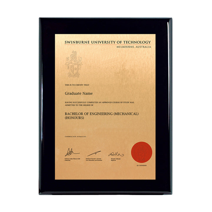Swinburne Plaque Prestige Black