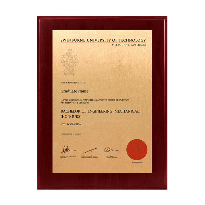 Swinburne Plaque Prestige