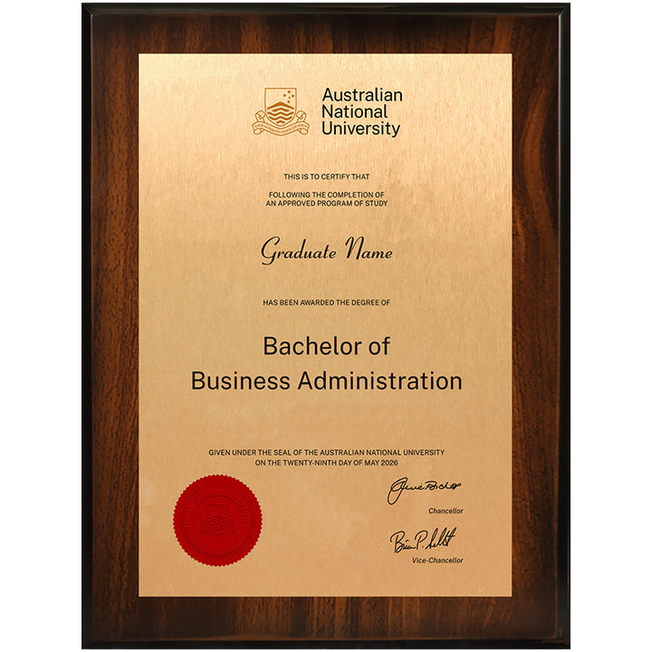 ANU Plaque Jarrah