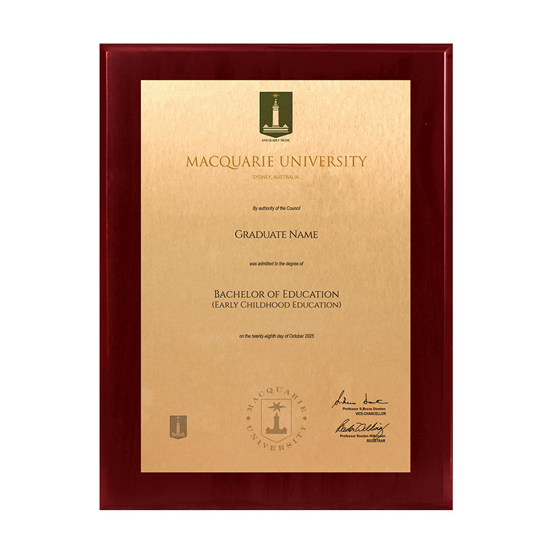 Macquarie University Plaque Prestige