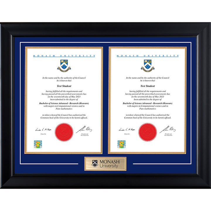 Monash Frame Black Double Degree