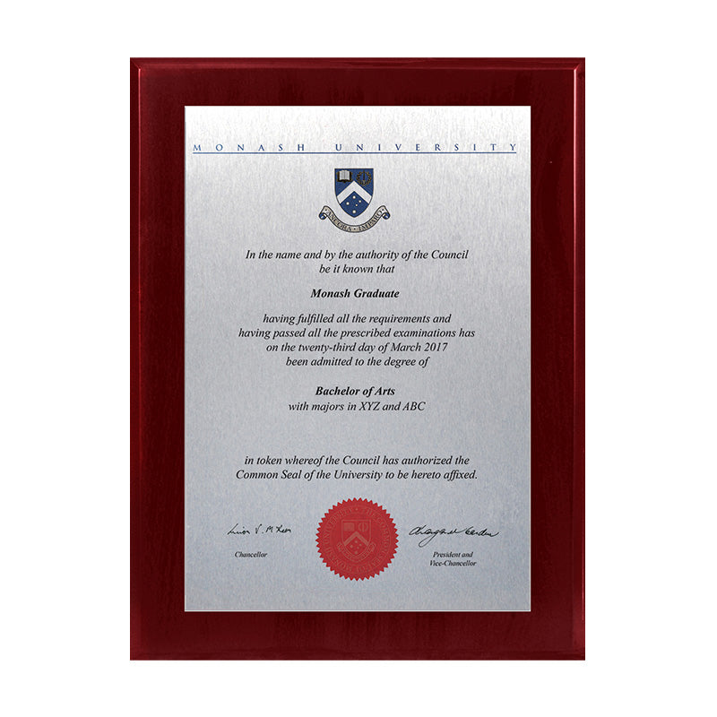 Monash Plaque Prestige