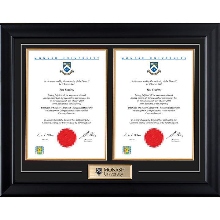 Monash Frame Black Double Degree
