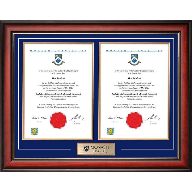 Monash Frame Mahogany Double Degree