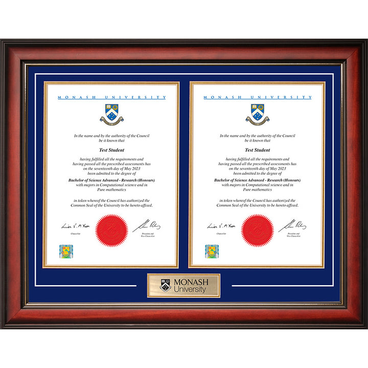 Monash Frame Mahogany Double Degree