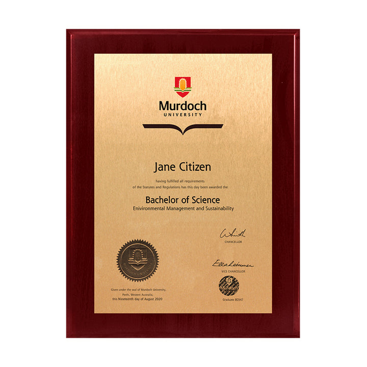 Murdoch University Plaque Prestige